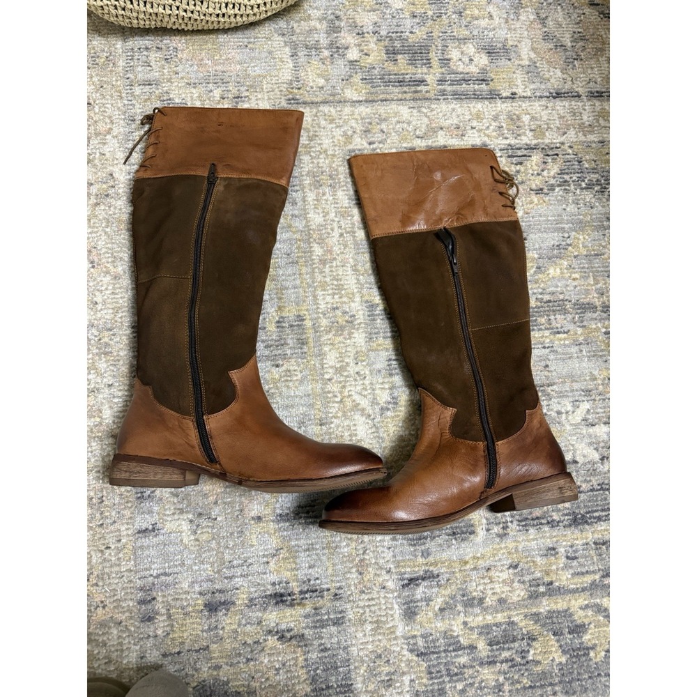 NEW Roan by Bed Stu Natty tall Brown Leather Knee-High riding Boots - Picture 8 of 15